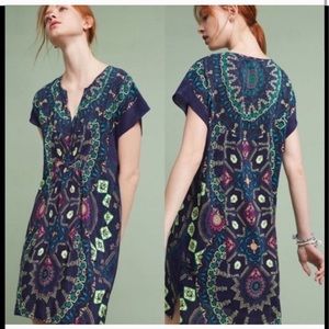 Anthropologie Maeve silk dress